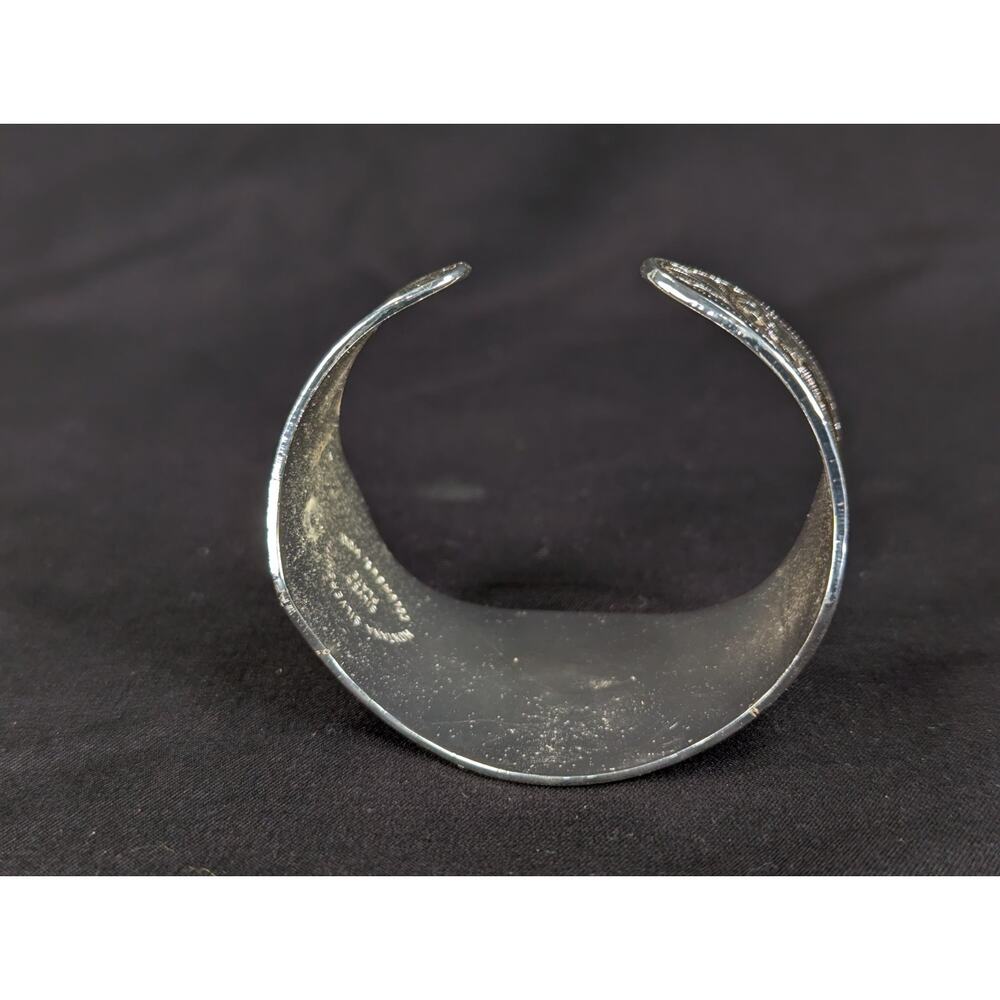Montana Silversmiths Western Cuff Bracelet Silver Plated Scrollwork Geometric - Picture 5 of 12